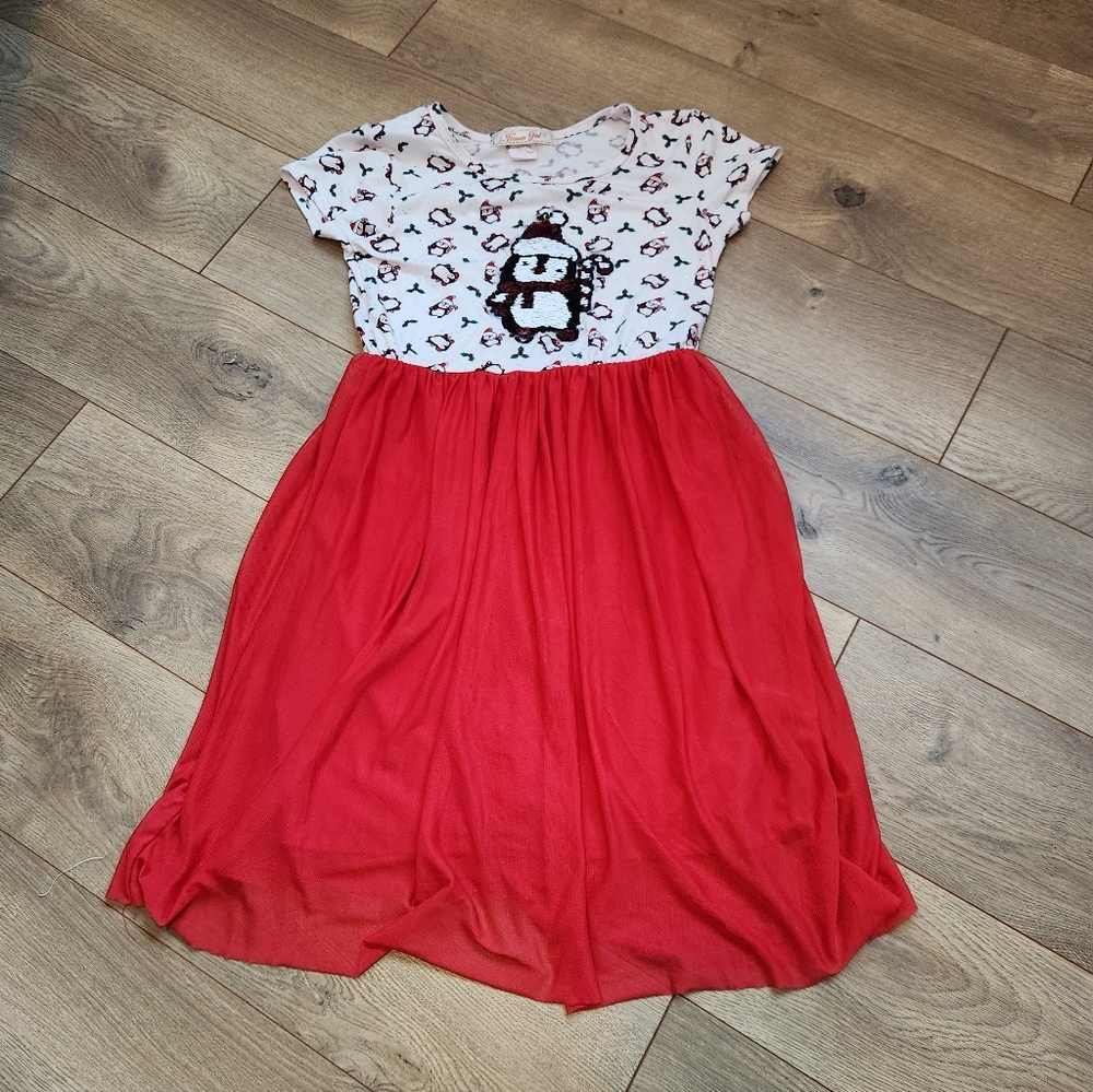 Girls flip Sequins Holiday Dress